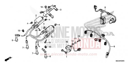 SUB HARNESS/IGNITION COIL CB1100CAH de 2017